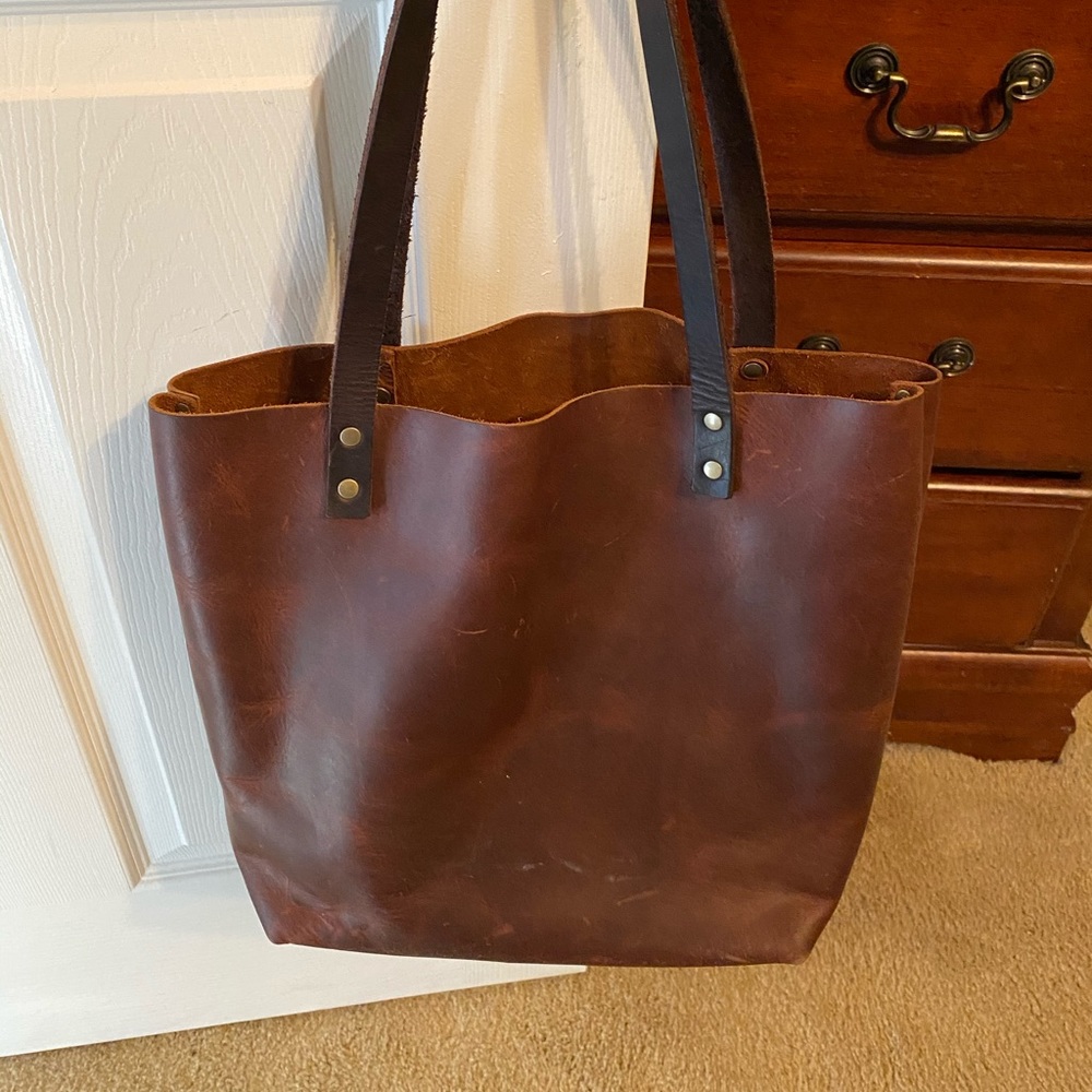 Genuine Portland Leather Tote & Wallet
